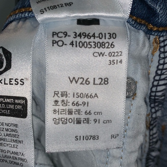 Levi’s Wedgie Straight W26 Blue - Picture 6 of 6